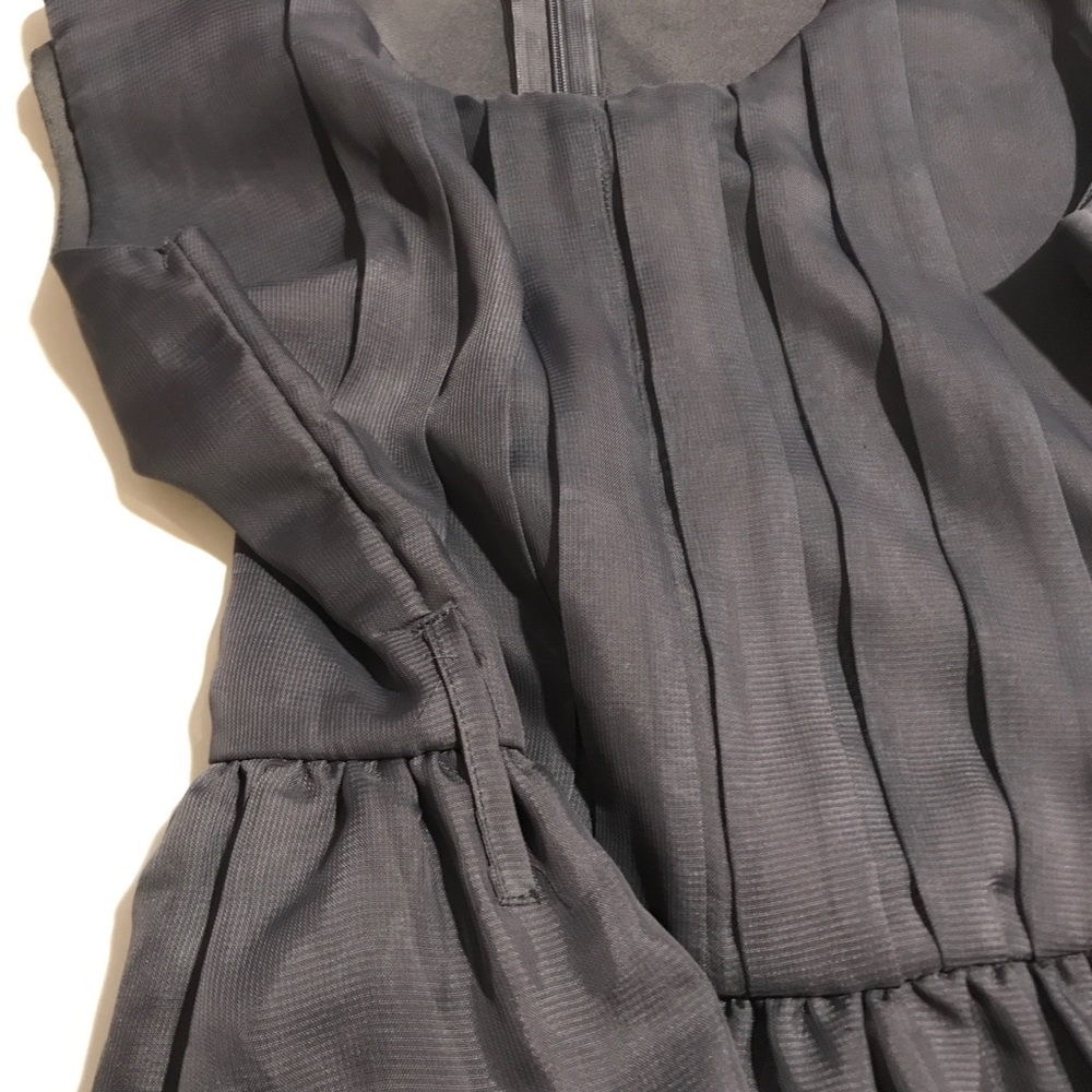 Grey Ruffle Dress - Picture 5 of 8